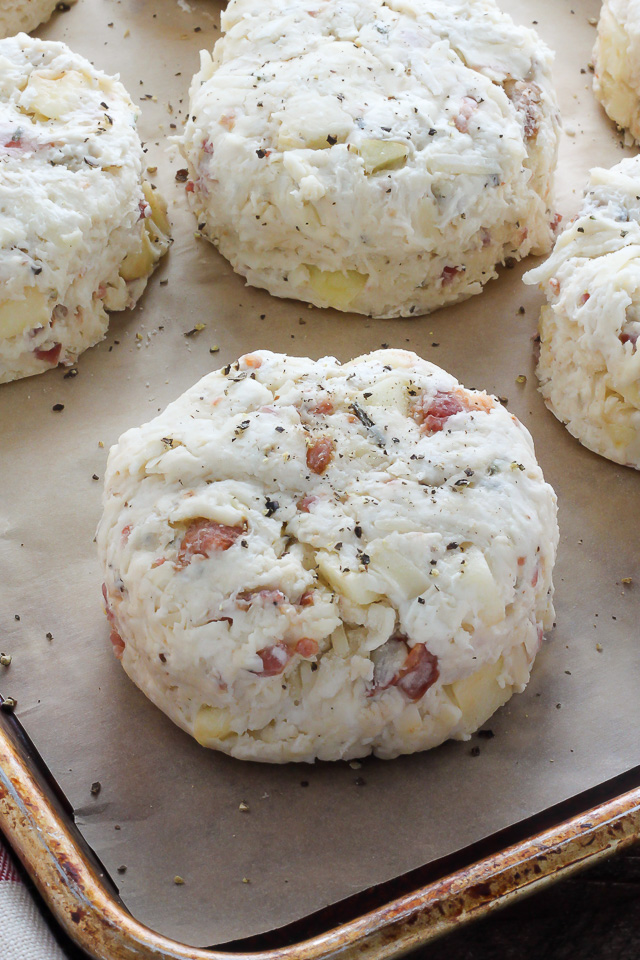 White Cheddar, Bacon, and Apple Biscuits