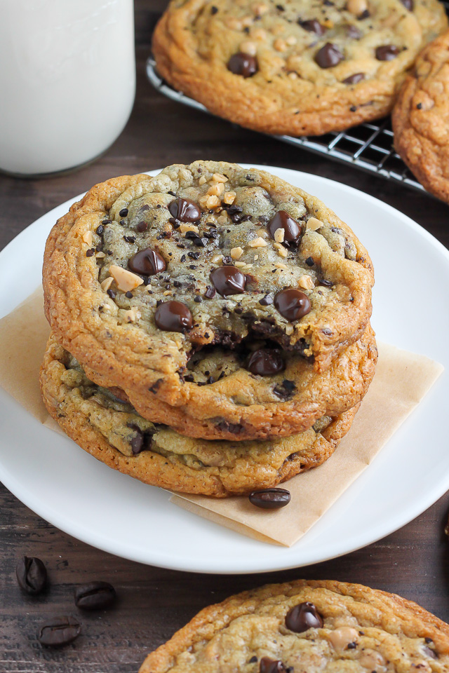 Espresso Toffee Chocolate Chip Cookies