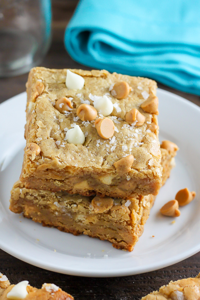 chewy white chocolate brownies