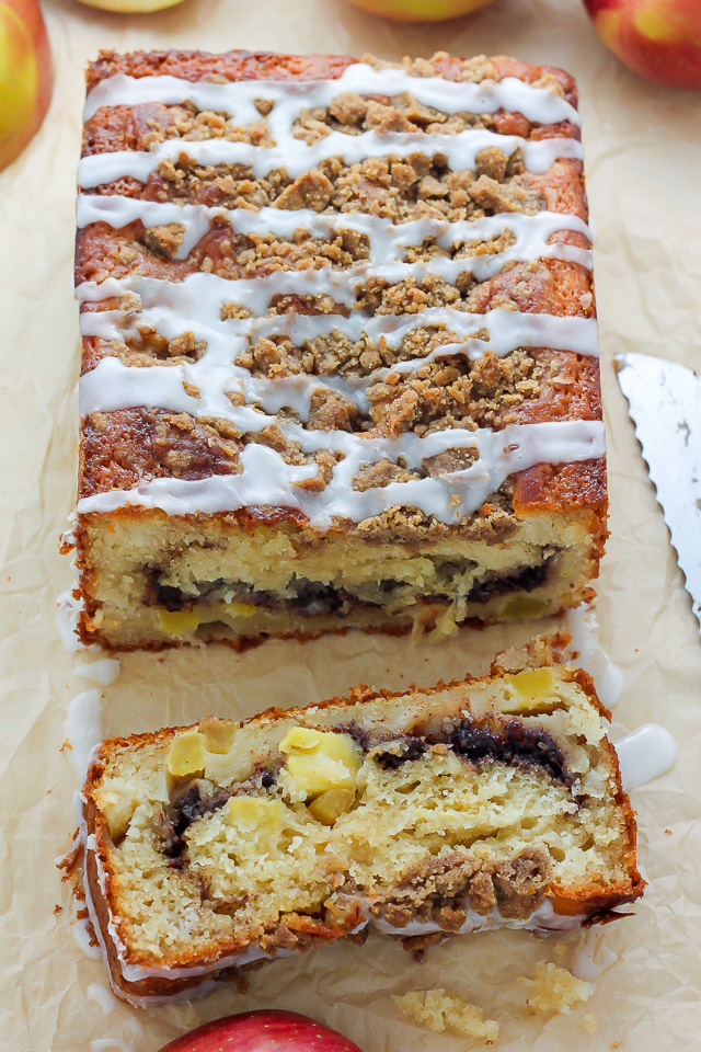 apple pecan cinnamon swirl coffee cake — the farmer's daughter | let's bake  something