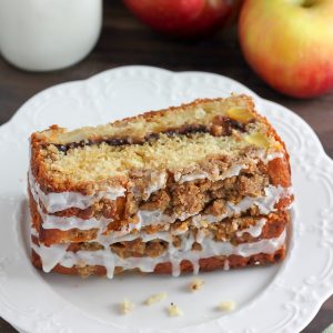 Cinnamon Swirl Apple Crumb Cake
