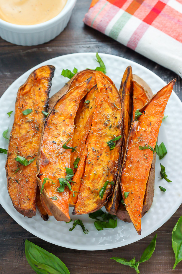 Extra Crispy Sweet Potato Wedges  Baker by Nature