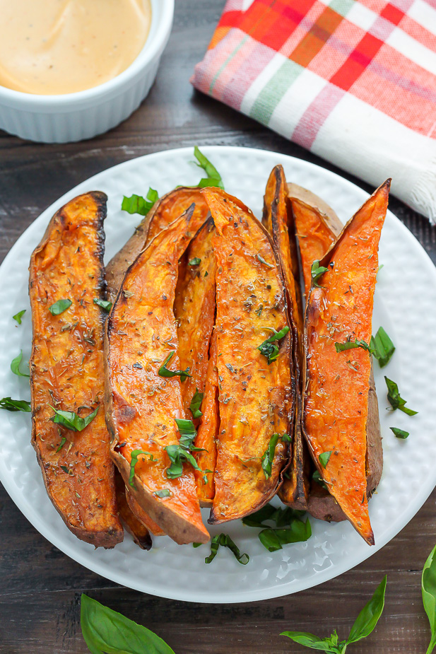 Extra Crispy Sweet Potato Wedges Baker By Nature