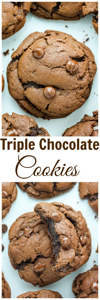 Triple Chocolate Cookies