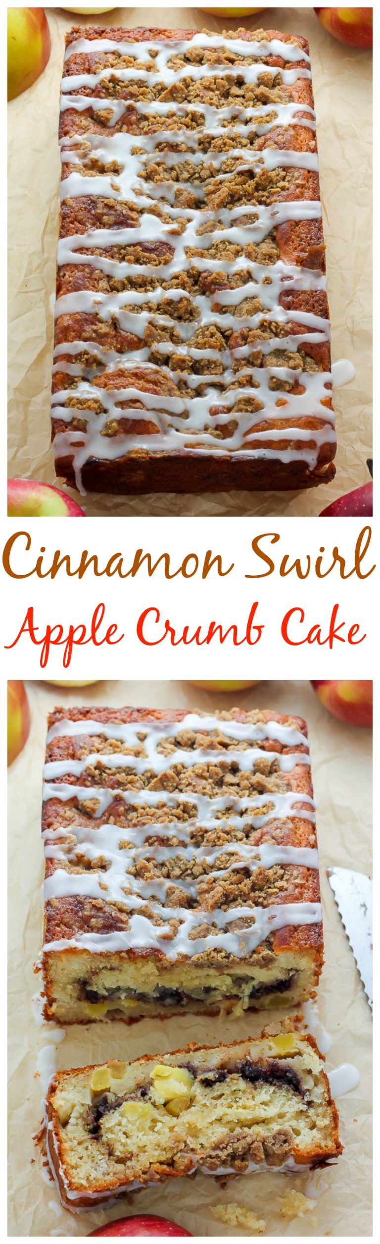 Cinnamon Swirl Apple Crumb Cake Baker by Nature