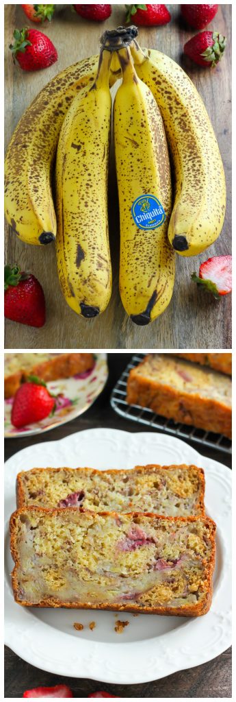 Greek Yogurt Strawberry Banana Bread