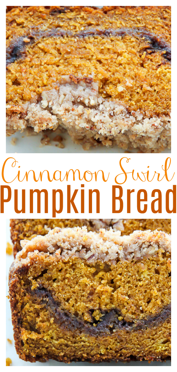 Crazy flavorful, supremely moist, and bursting with pure pumpkin flavor in every bite - this cinnamon swirl pumpkin bread is the real deal.