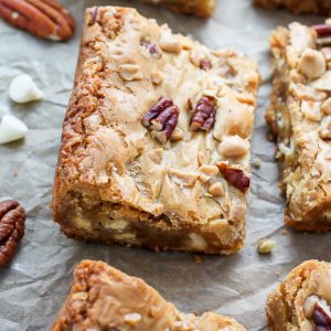 White Chocolate Butter Pecan Blondies