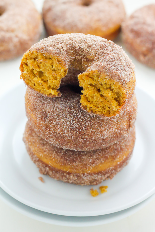 Pumpkin Cinnamon Sugar Donuts