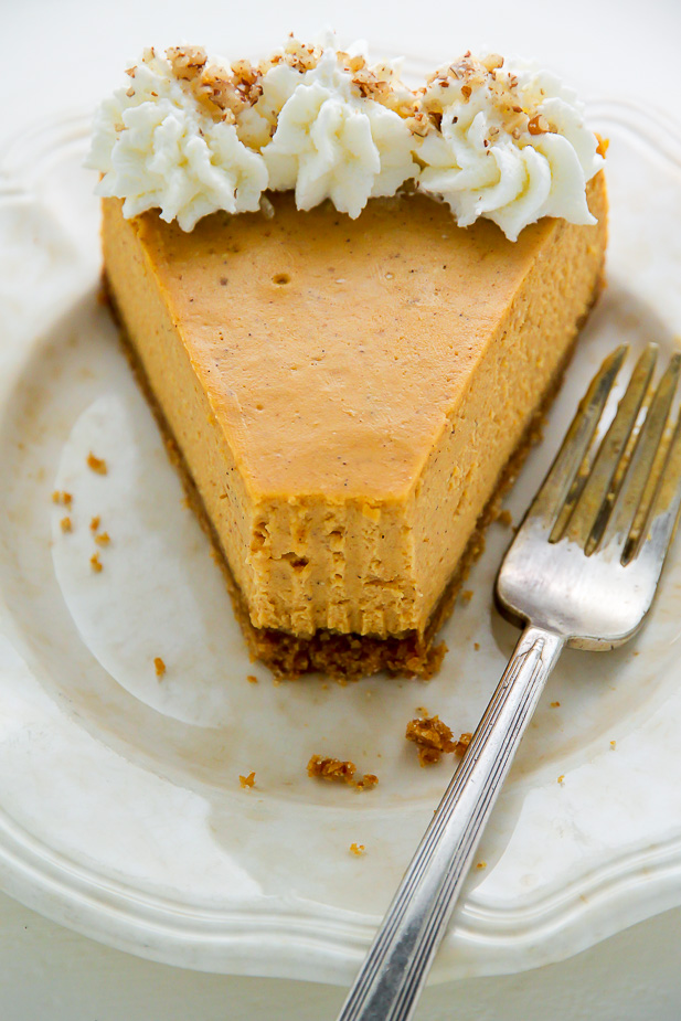 Classic Pumpkin Pie Cheesecake - Baker by Nature