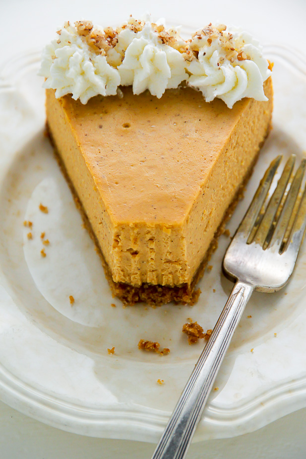 Classic Pumpkin Pie Cheesecake - Baker by Nature