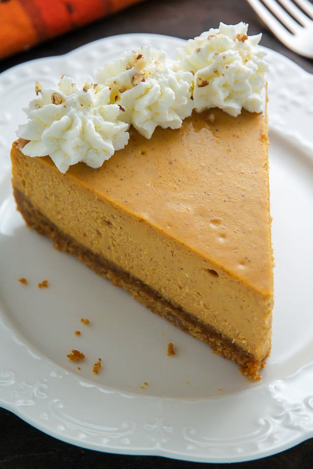 Classic Pumpkin Pie Cheesecake - Baker by Nature