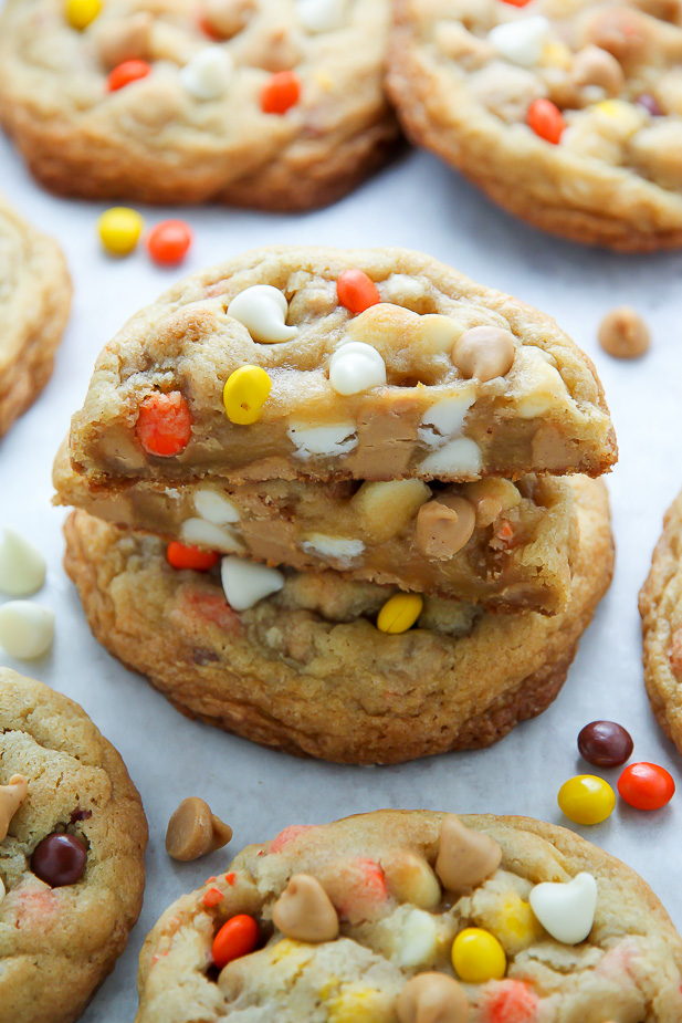 Reeses Pieces Cookies {With PB Chips!}