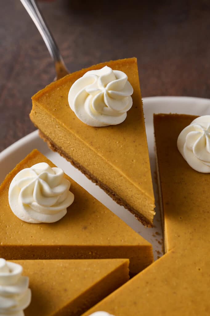 Classic Pumpkin Pie Cheesecake - Baker by Nature