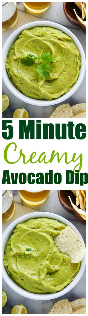 Creamy Avocado Dip ready in just 5 minutes! Healthy, hearty, and SO delicious!
