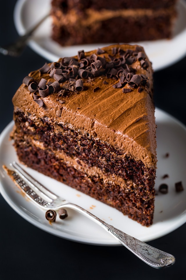 Supremely moist, rich, and decadent Chocolate Ricotta Layer Cake. Dangerously delicious!