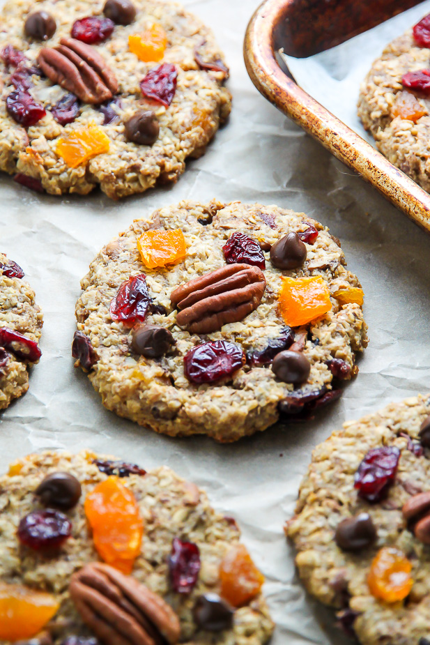 Healthy Cranberry Oatmeal Cookies - Baker by Nature