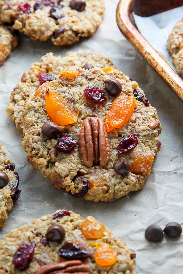 Healthy Cranberry Oatmeal Cookies - Baker by Nature