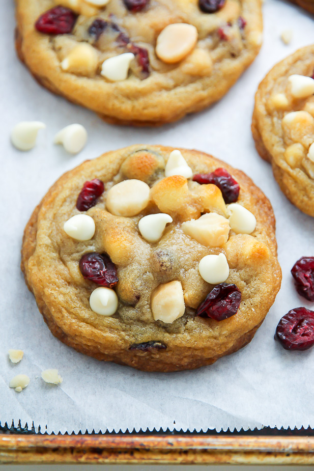 Cranberry White Chocolate Macadamia Nut Cookies