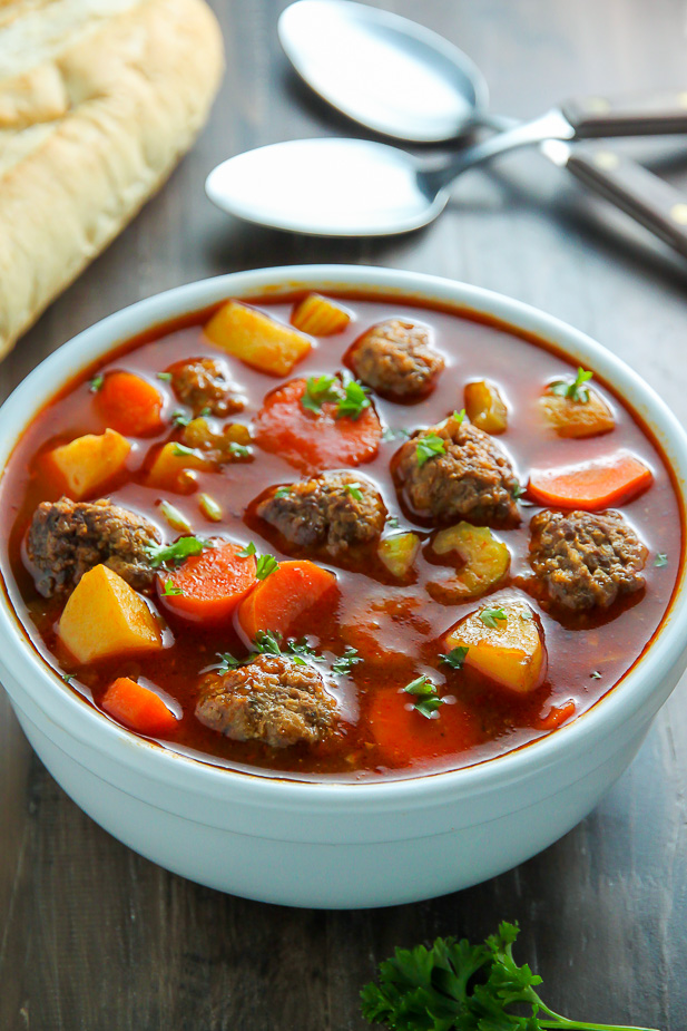 Italian Meatball Soup Baker by Nature