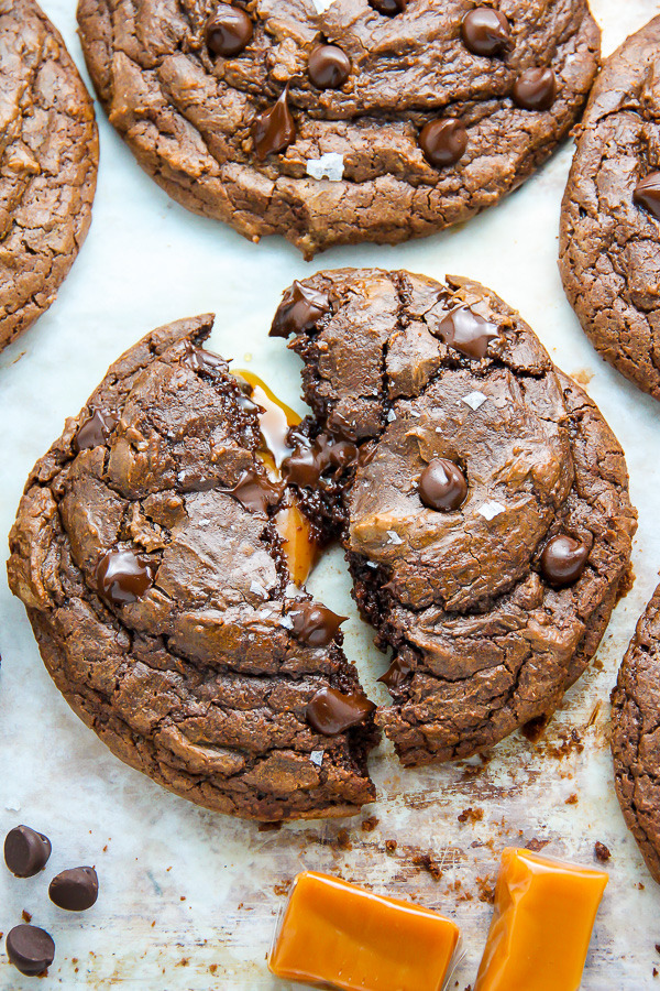 Salted Caramel and Crispy M&M'S Cookies