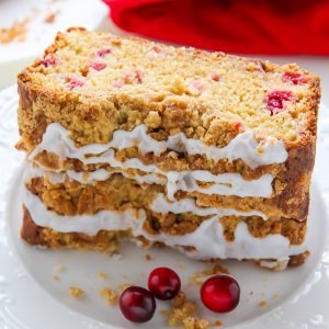 Cranberry Crumb Cake is moist, buttery, and so good with a cup of coffee!