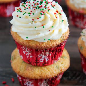 Showstopping soft and fluffy eggnog cupcakes are made in just one-bowl! Holiday dessert the easy and delicious way.