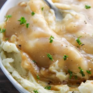 Roasted Garlic and Caramelized Onion Mashed Potatoes