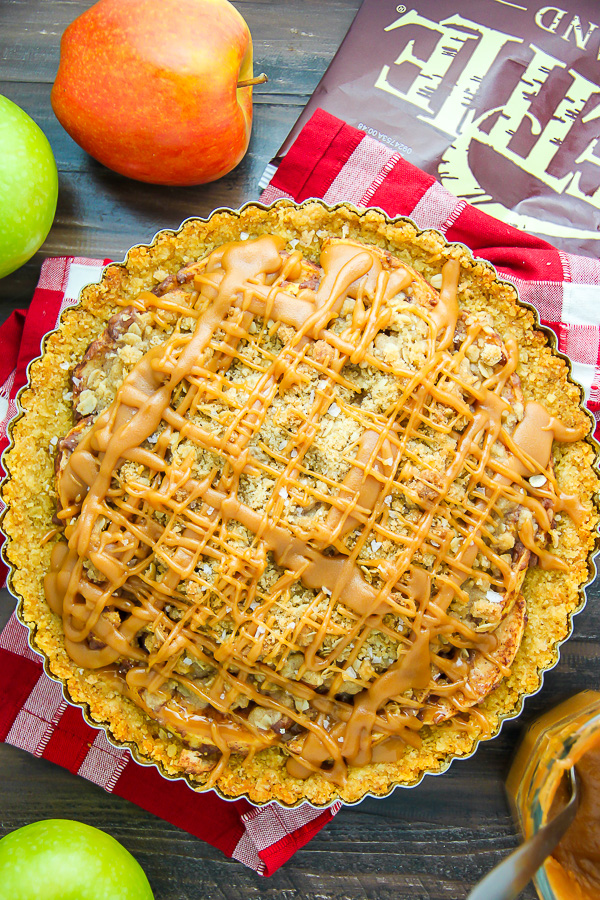 Salted Caramel Apple Tart