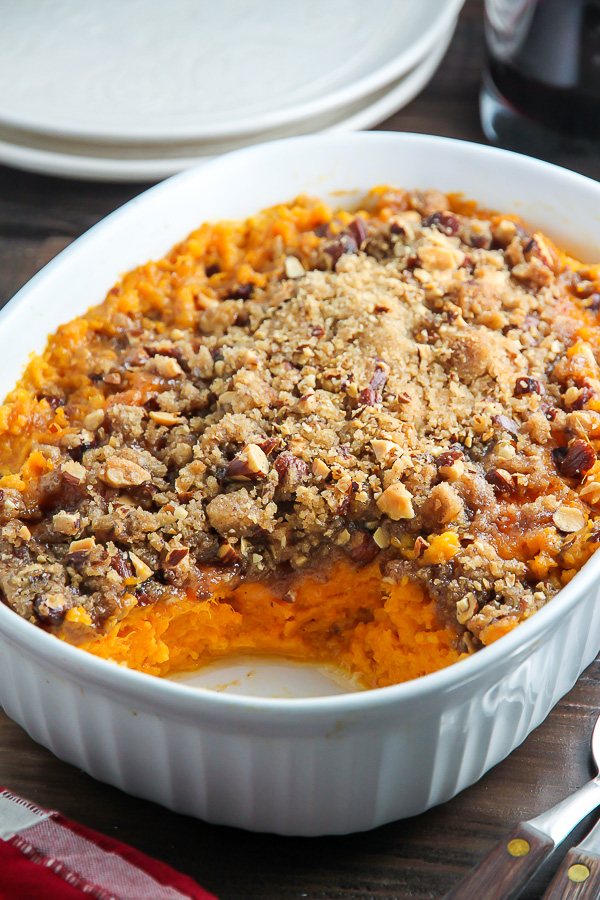 The Best Sweet Potato Casserole - Baker by Nature