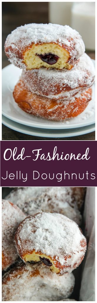 Sweet and simple Old-Fashioned Jelly Doughnuts. Totally worth every-single-bite.