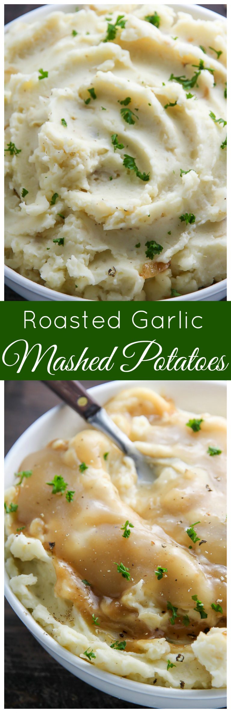 Roasted Garlic and Caramelized Onion Mashed Potatoes Baker by Nature