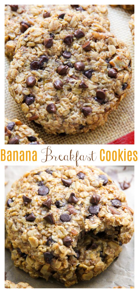 Banana Bread Breakfast Cookies are so easy and delicious! 