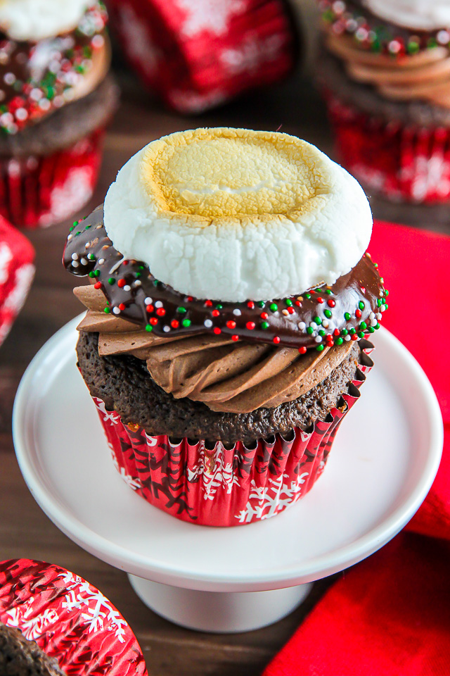 Like a cup of hot cocoa in cupcake form! ← Even more amazing than it sounds!