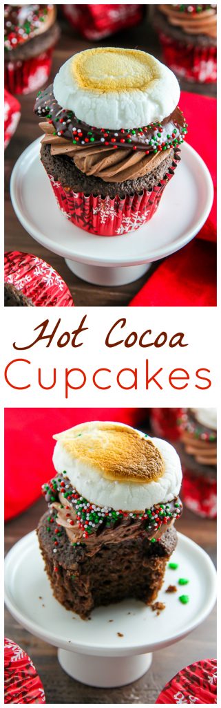 Like a cup of hot cocoa in cupcake form! Even more amazing than it sounds!