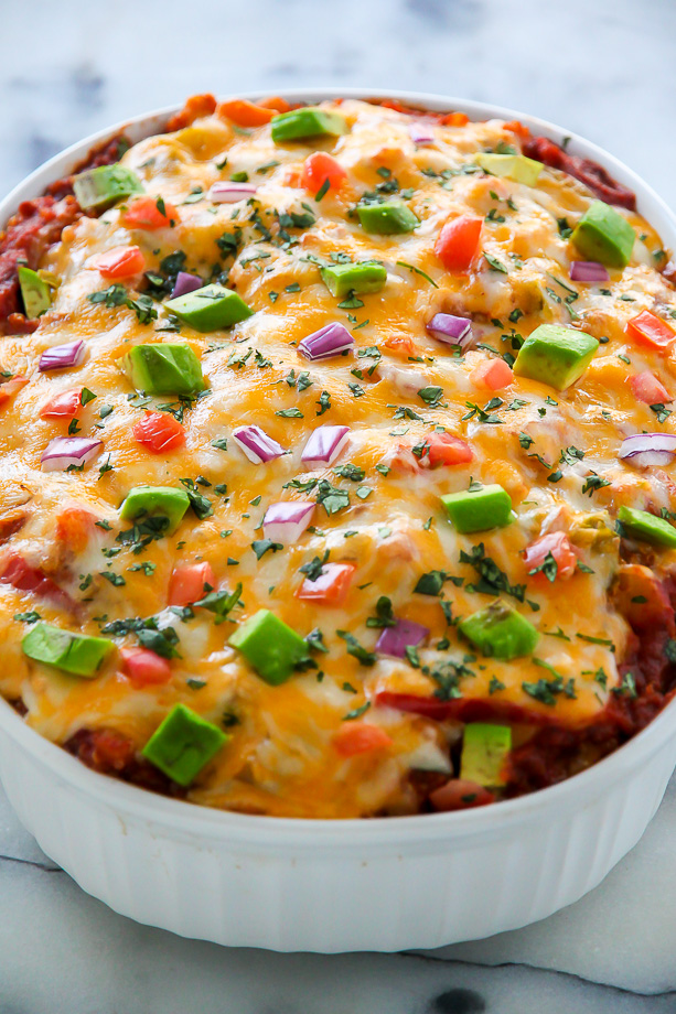 cheesy vegetarian pasta casserole