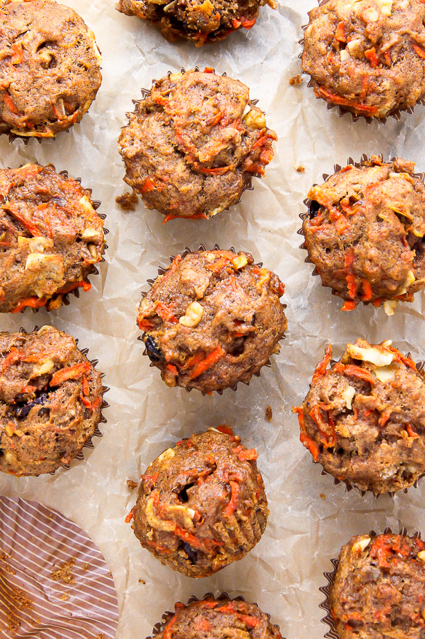 My Favorite Morning Glory Muffins! Hearty, healthy, and so delicious! #vegan Bakerbynature.com