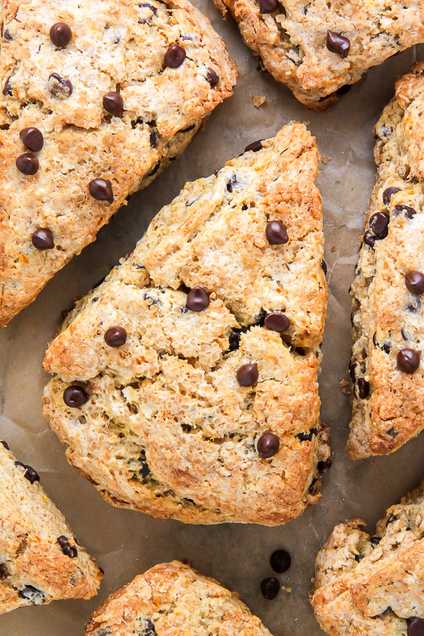 Whole Wheat Chai Chocolate Chip Scones {Recipe Redux} - 24 Carrot Life