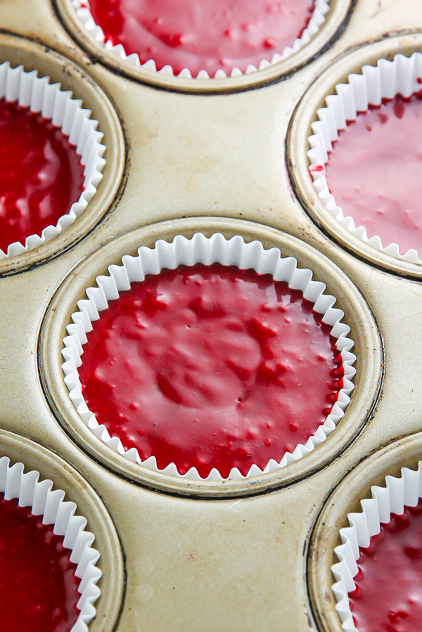Supremely moist red velvet cupcakes topped with luscious cream cheese frosting - made in just ONE bowl!