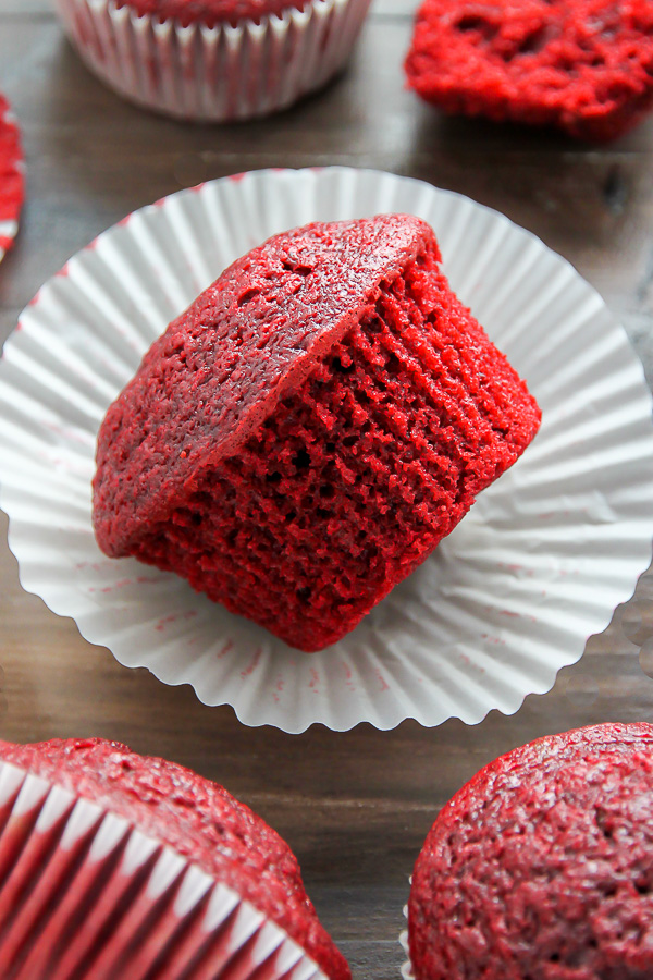 One Bowl Red Velvet Cupcakes Baker By Nature