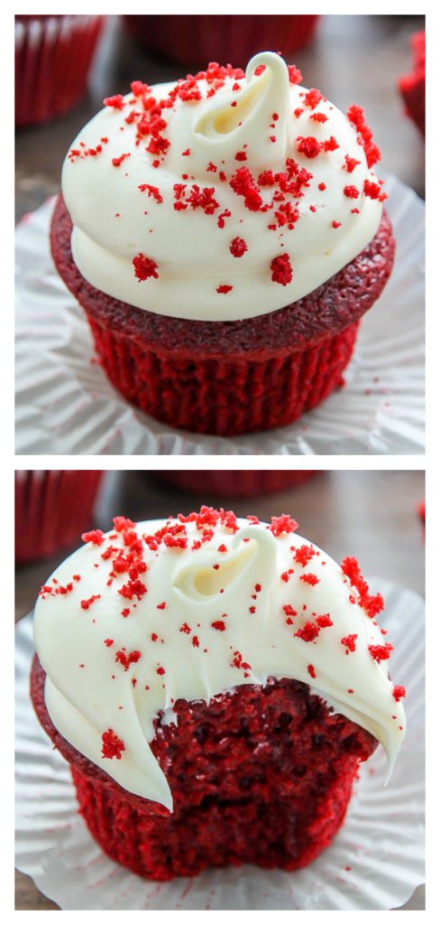 One Bowl Red Velvet Cupcakes - Baker by Nature