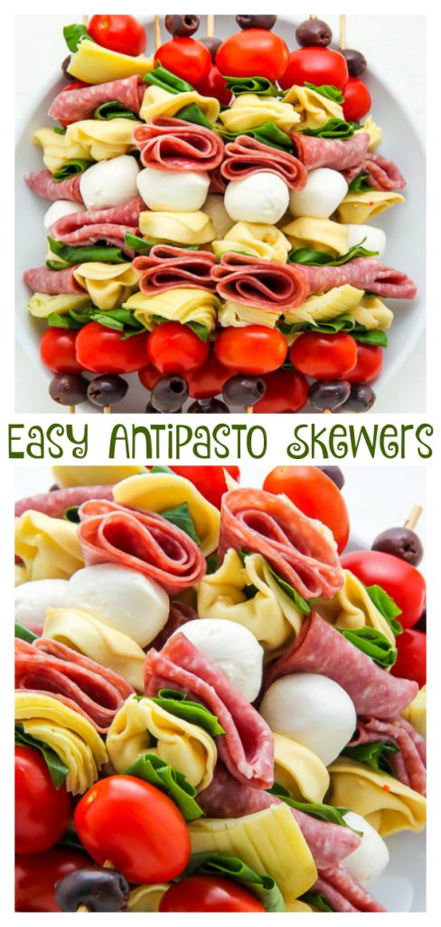 Easy Antipasto Skewers (Italian Hors D'oeurves) - The Suburban Soapbox