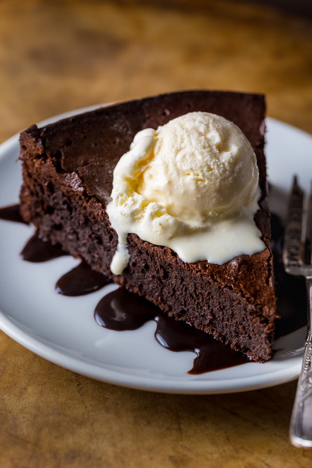 Flourless Chocolate Fudge Cake - Baker by Nature