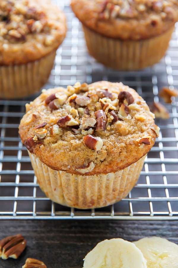 Healthy Banana Bread Granola Muffins - Baker by Nature