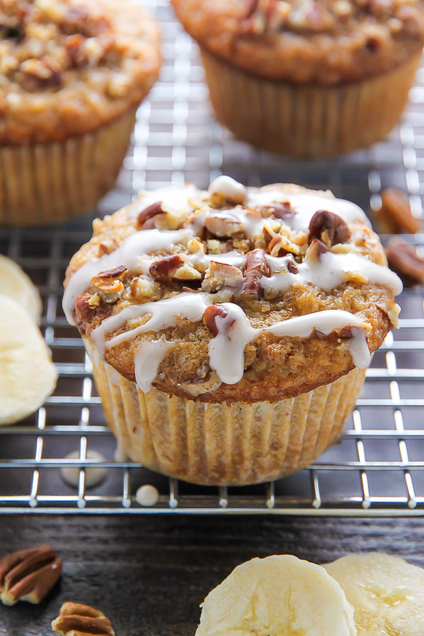 Healthy Banana Bread Granola Muffins - Baker by Nature