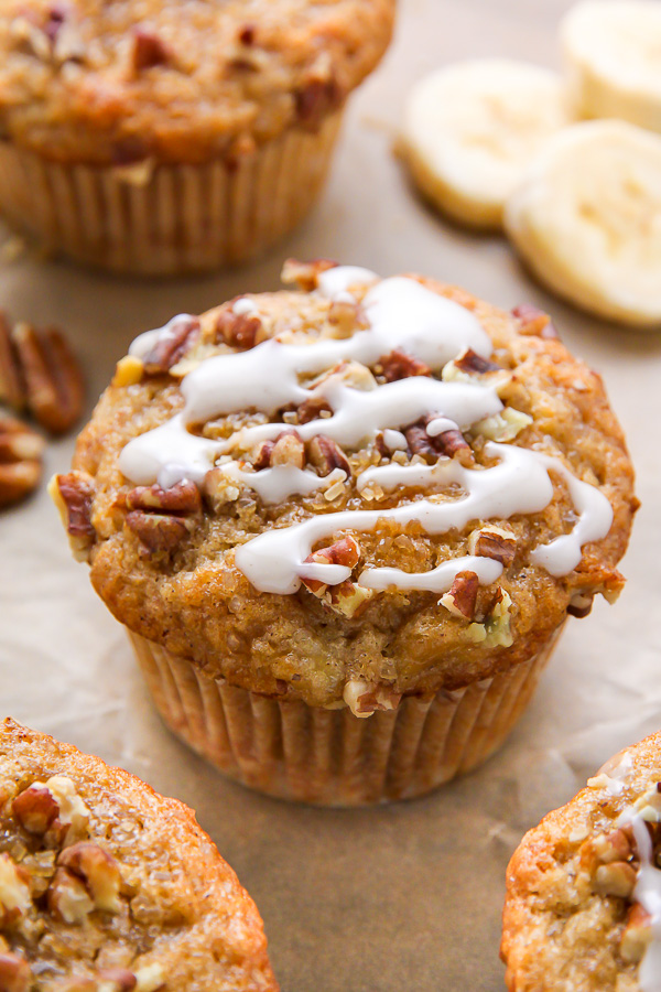 There's nothing like biting into a fresh-baked maple pecan banana muffin! Easy, simple, homemade goodness in less than 30 minutes.