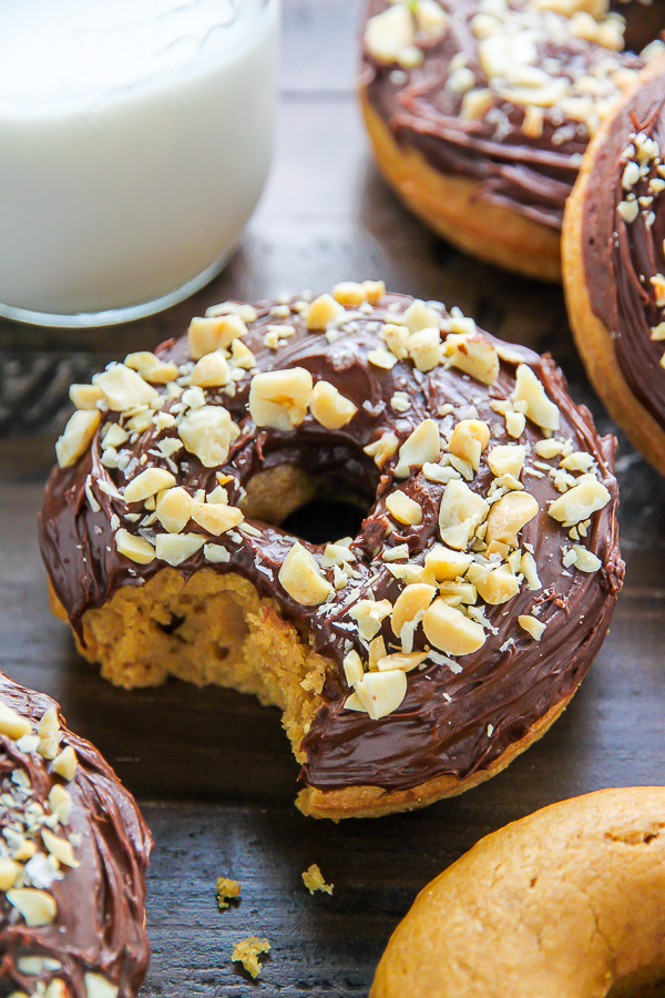 Each bite of these chocolate glazed peanut butter donuts is pure nirvana. Ready in just 20 minutes!!!