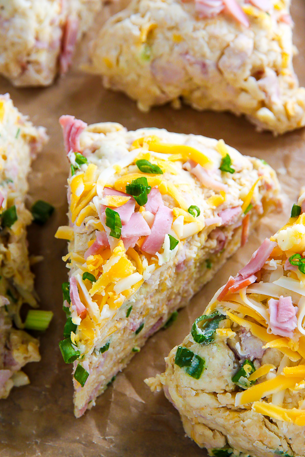 There's nothing like pulling a warm tray of ham and cheese scones out of the oven! The best part? They're SO easy!