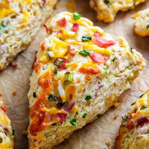 There's nothing like pulling a warm tray of ham and cheese scones out of the oven! The best part? They're SO easy!