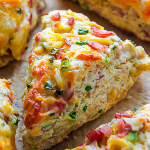 There's nothing like pulling a warm tray of ham and cheese scones out of the oven! The best part? They're SO easy!
